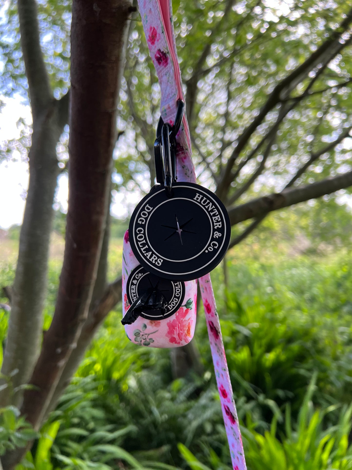 Pink Watercolour Floral Dog Collar Hunter & Co.