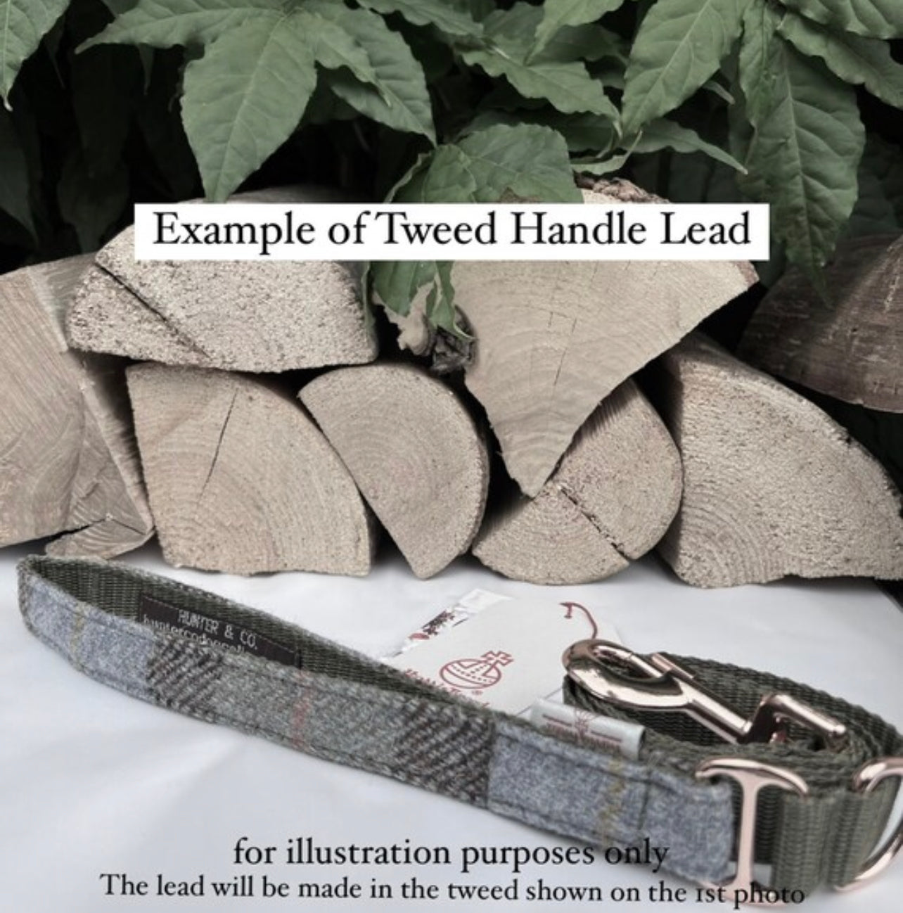 Harris Tweed® Rose Pink Dog Lead Hunter & Co.